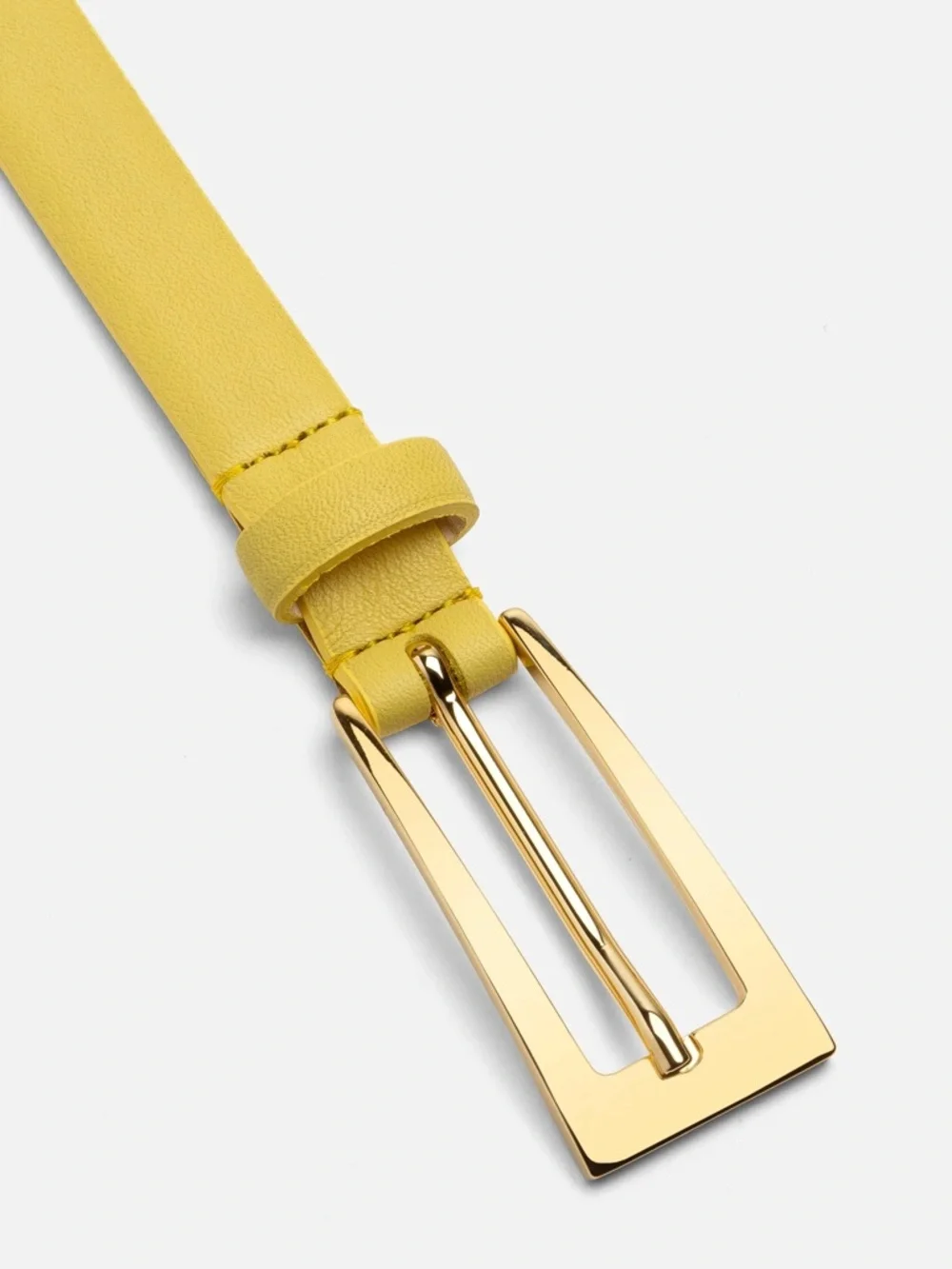 AUREUM Canary Yellow Mini No.10 Belt Leather Belt